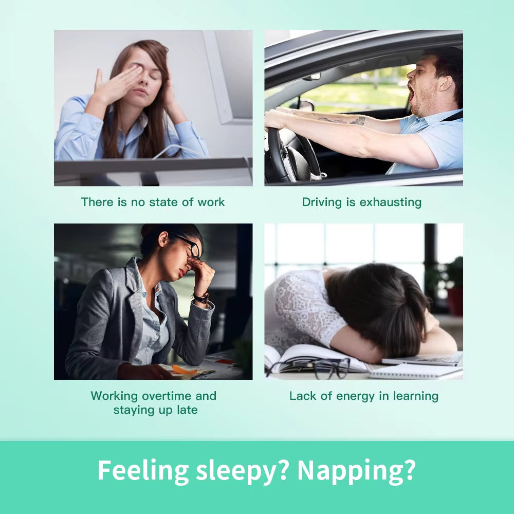 Nasal Stick Boosts Focus Inhaler Tubes Cooling Essential Oil Nasal Inhaler Aromatherapy Energy Bar Sinus&Congestion Relief Daily